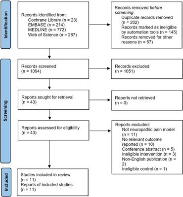 Transcutaneous Electrical Nerve Stimulation in Rodent Models of Neuropathic Pain: A Meta-Analysis